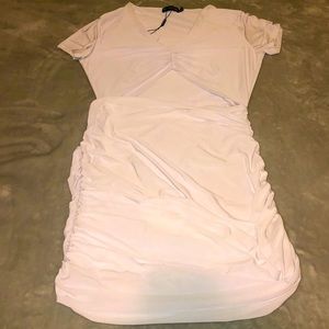 White mini dress
